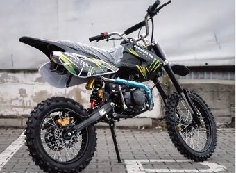 NOVÁ CROSS motorka BS 125ccm – 17/14 kolesá, BIG FRAME, manu - 5