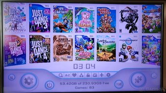 Nintendo Wii +256GB usb kluc +70hier +Balance board - 5