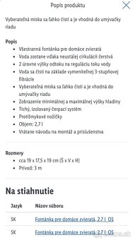 Fontana na pitie pre psa alebo macku - 5