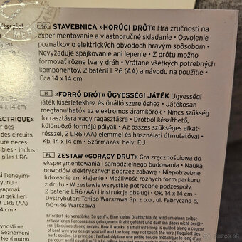 Elektronická stavebnica "Horúci drôt" - 5