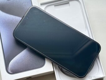 iPhone 15 Pro Blue Titanium BATERIE 100% TOP - 5