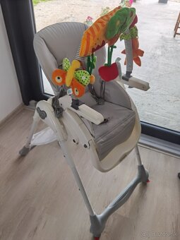 BREVI B-Fun Detská jedálenská stolička s hrazdičkou – sivá - 5