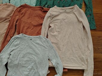 Tričká s dlhým rukávom H&M, veľ. 158/164, 7 ks - 5