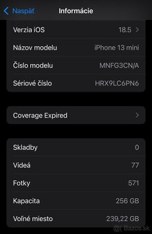 Predám Apple iPhone 13 mini 256GB zelený - 5