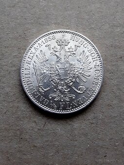 1/4 zlatník 1858 A, top stav - 5