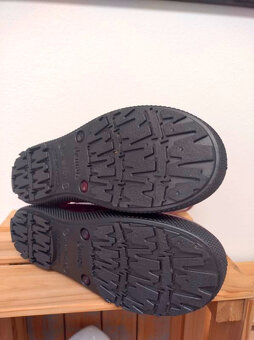 červene kockovane topanky gumáky Demar - 5