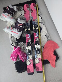 Detské lyze v.110, lyžiarky 22.5cm - 5