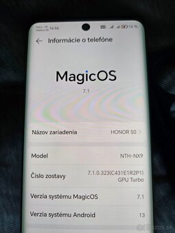 Honor 50 6/128gb čierny v zachovalom stave v rohu mala prask - 5