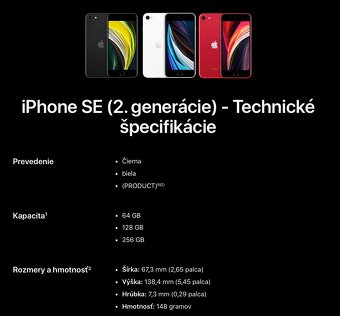 iPhone SE 2020 64 GB – čierny, výborný stav - 5