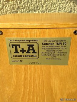 Reproduktory T+A Criterion TMR80, Transmissionline - 5