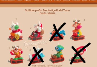 Kinder figurky vianočné - 5