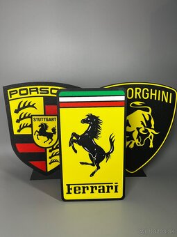 Ferrari LED logo lampa - 5