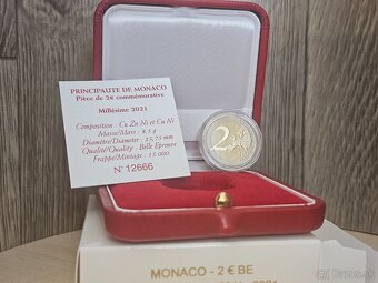 2€ Monako 2021 - 10. výročie svadby princa Alberta II. - 5