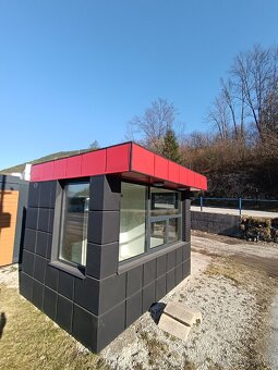 Červeno antracitový Dizajnový Mobilný kontajner 3,5 x 2,5 m - 5