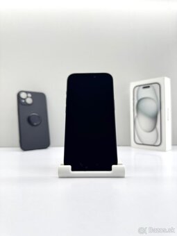 iPhone 15 128GB BLACK TOP STAV ORIGINÁL - 5
