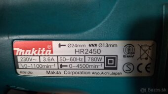Makita elektronické vŕtacie a sekacie kladivo - 5