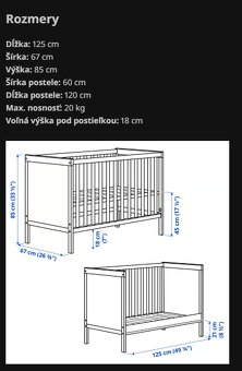 predám detskú postieľku Ikea Sundvik - 5