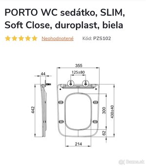 Sedátko Porto Slim Soft close - 5