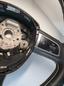 Trojramenný kožený volant Audi - 5