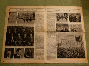 Predám staré noviny z roku 1953 Gottwald... - 5