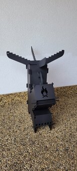 Raketová pec,záhradný gril,rocket stove. - 5