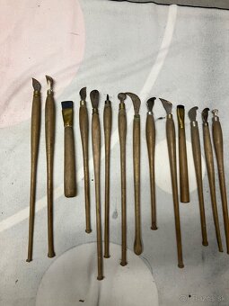 Staré kožiarske ručné nástroje – komplet sada - 5