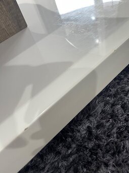 Konferenčný stolik biely - 5