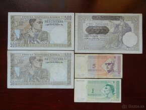 Bankovky staré Španielsko, Srbsko a iné - 5