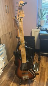 Fender Deluxe Active Jazz Bass V Sunburst - 5