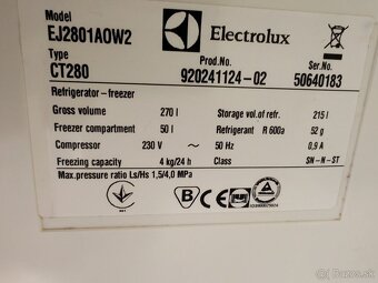 Predám chladničku Elektrolux - 5