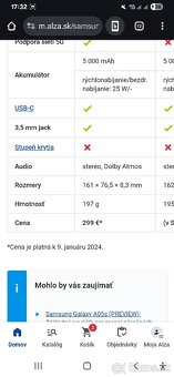 Predám Samsung Galaxi A25 5G. 6Gb ram 128Gb - 5