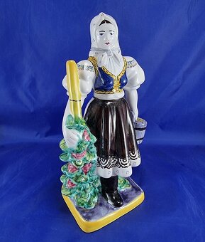 Staré fajansové sochy - MODRA - 30 a 27 cm - 5