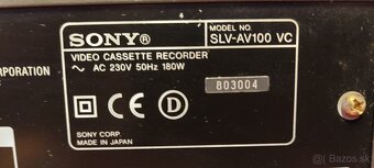 Predám Sony SLV-AV100 - 5