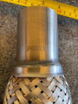 Nerezový pletenec s nátrubkom 45 x 270 mm - 5