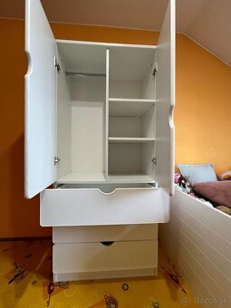 Biela skrina, v180 x s80 x h50 - 5