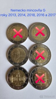 Obehové pamätné 2€ mince EÚ - 5