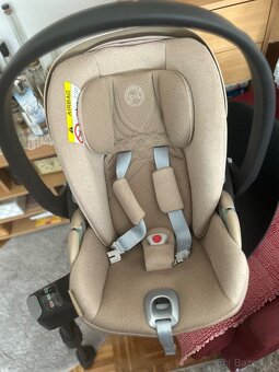 Vajíčko Cybex Cloud T i-Size PLUS, cozy beige + Base T - 5