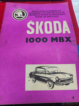 P: zbierku kníh katalógov manuálov na ŠKODA 1000MB MBX - 5