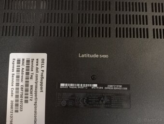 predám nefunkčný notebook Dell Latitude 5490 - 5