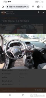 Ford Fiesta 1, 4tdci 50kw rok 2009 3dverovy - 5