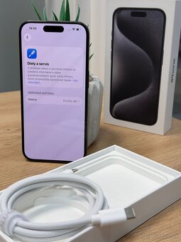 Apple iPhone 15 Pro 128GB - ZÁRUKA / NOVÁ BATÉRIA - 5