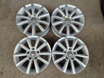 5x100 r15 ET43 x 6J elektróny originál VOLKSWAGEN - 5