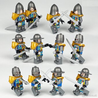 Figúrky Rytieri 4 - typ lego, nové, nehrané - 5