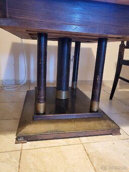 Starožitný rozťahovaci stôl a stoličky - 5