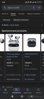 SAMSUNG GALAXY BUD3FE SLÚCHADLÁ - 5