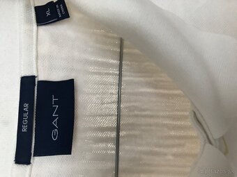 GANT originál white pánske polotricko XL - 5
