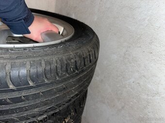 14" Hliníkové disky Peugeot, 4ks s letnými pneumatikami - 5