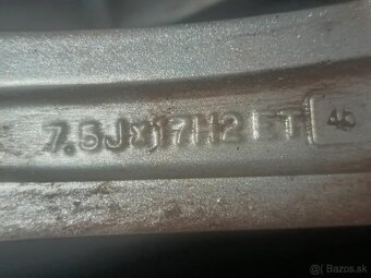Predám sadu kolies 225/50 R17 - 5