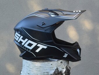SHOT čierna matná CARBON Kevlar 1100gra. - 5