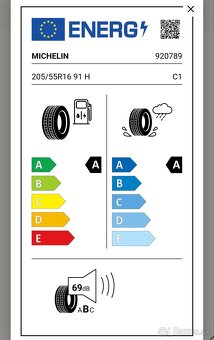 Letné pneu Michelin 205/55 R16 91H, nájazd len 2 500 km - 5